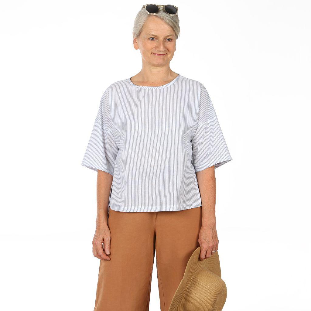 Papierschnittmuster Schlupfbluse Frau Maki XS-XXL